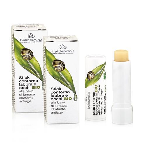 helidermina stick labbra e occhi bava di lumaca