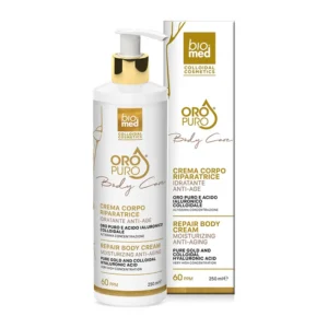 BIOMED Oro Puro Crema Corpo Riparatrice Colloidale 60ppm